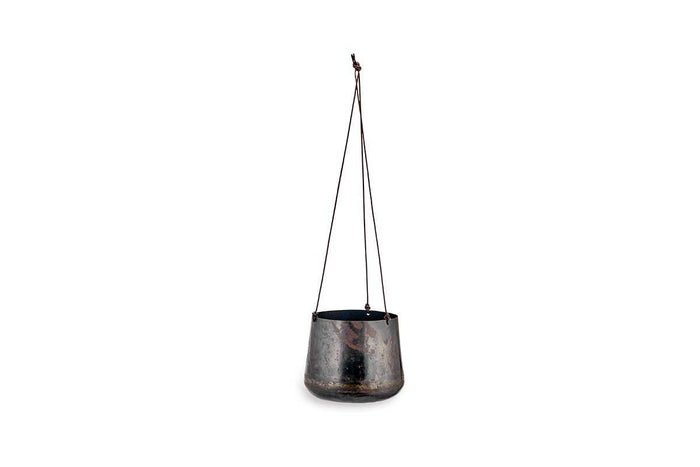 Nkuku Endo Reclaimed Iron Hanging Planter — plant pot from Botanic Row