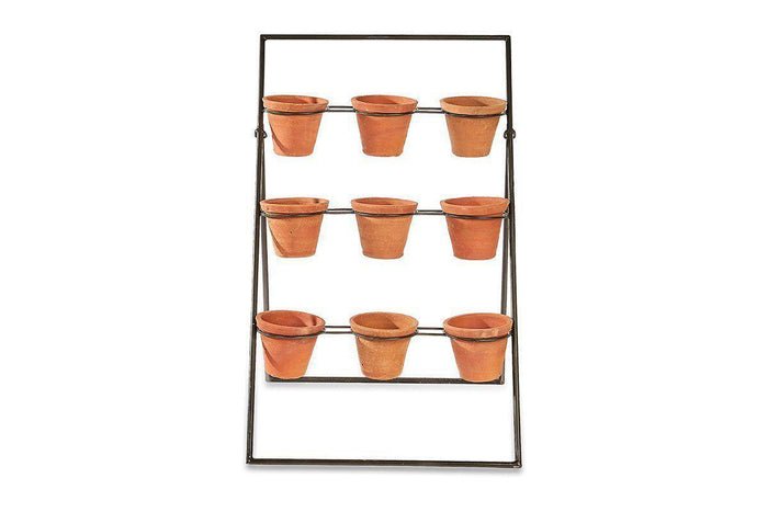 Nkuku Jara Terracotta Planter Stand — plant pot from Botanic Row