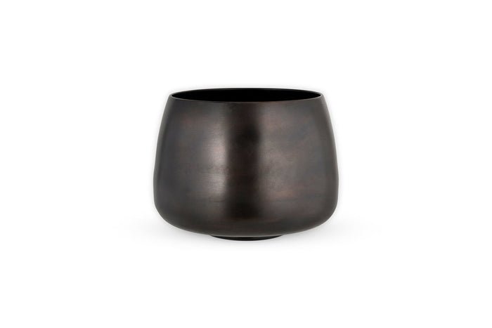 Nkuku Maliki Plant Pot – Aged Bronze — plant pot from Botanic Row