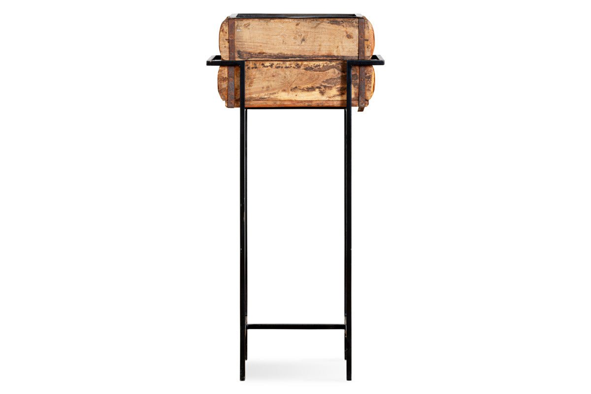 Nkuku Amazzi Indoor Planter Stand – Natural & Black